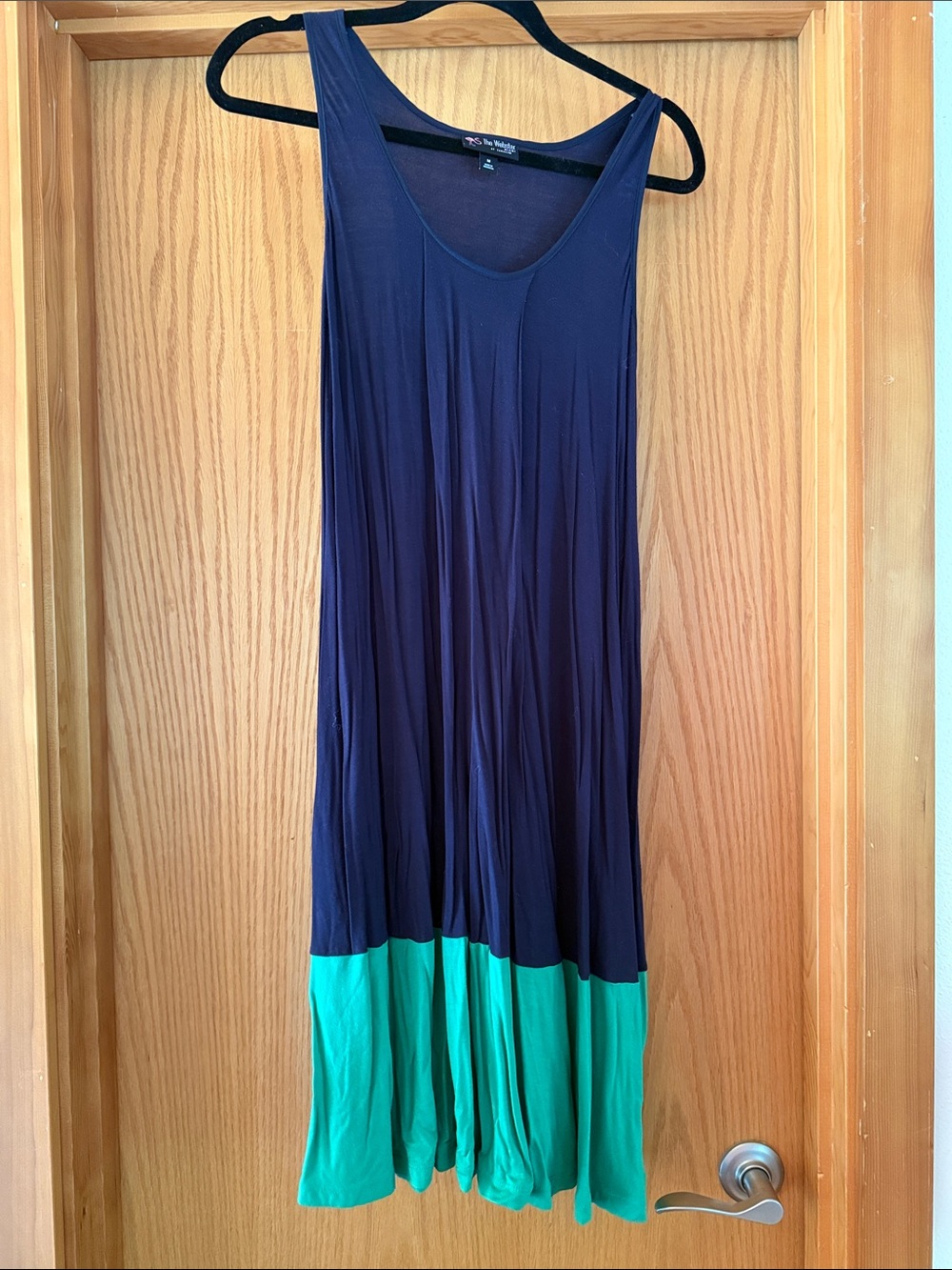 The Webster at Target Navy and Teal Sleeveless Maxi Dress